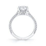 Neil Lane Couture Design Oval-Shaped Diamond, Platinum Ring