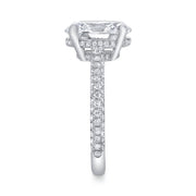 Neil Lane Couture Design Oval-Shaped Diamond, Platinum Ring