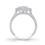 Neil Lane Couture Design Cushion-Shaped Diamond, Platinum Ring