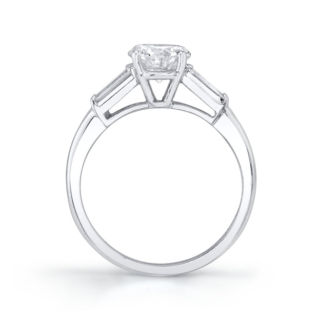 Vintage "Round Brilliant" Diamond, Platinum Ring