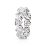 Neil Lane Couture Heart-Shaped Diamond, Platinum Eternity Band