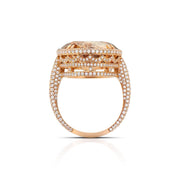 Neil Lane Couture Design Fancy Yellow-Brown Diamond, 18K Rose Gold Ring