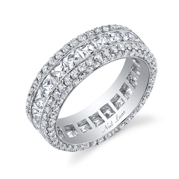 3-Row Platinum Diamond Band