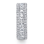 3-Row Platinum Diamond Band