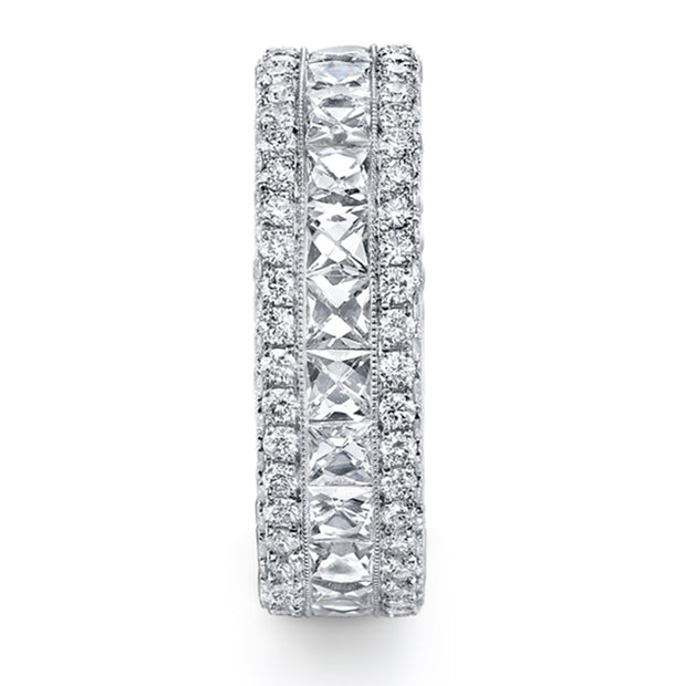 3-Row Platinum Diamond Band