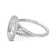 Neil Lane Design Moval-Shaped Diamond, Platinum Engagement Ring