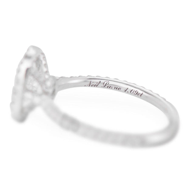 Neil Lane Design Moval Diamond, Platinum Engagement Ring