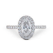 Neil Lane Design Moval Diamond, Platinum Engagement Ring