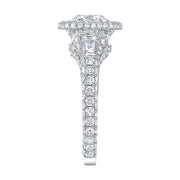 Neil Lane Couture Design Cushion-Shaped Diamond, Platinum Ring