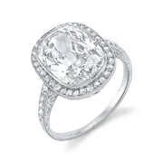 Antique "Cushion Modified Brilliant" Diamond, Platinum Ring