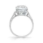 Art Deco Tiffany & Co. "Cut-Cornered Rectanglar Step-Cut" Diamond, Platinum Ring