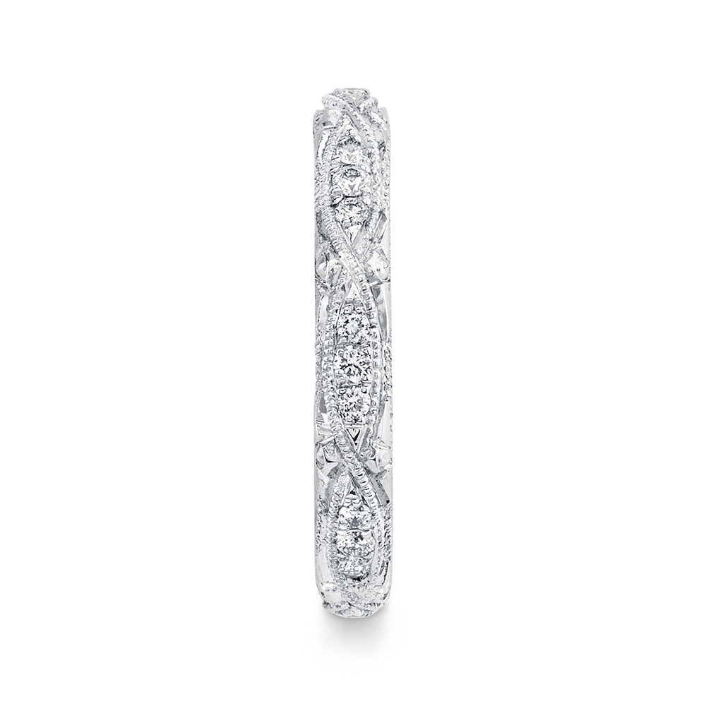 Neil Lane Couture Diamond, Engraved Platinum Eternity Band