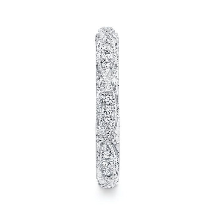 Neil Lane Couture Diamond, Engraved Platinum Eternity Band