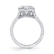 Neil Lane Couture Contour Halo And Pear-Shaped Diamond Ring