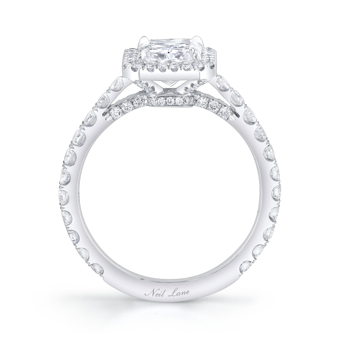 Neil Lane Couture Radiant Diamond, Platinum Engagement Ring