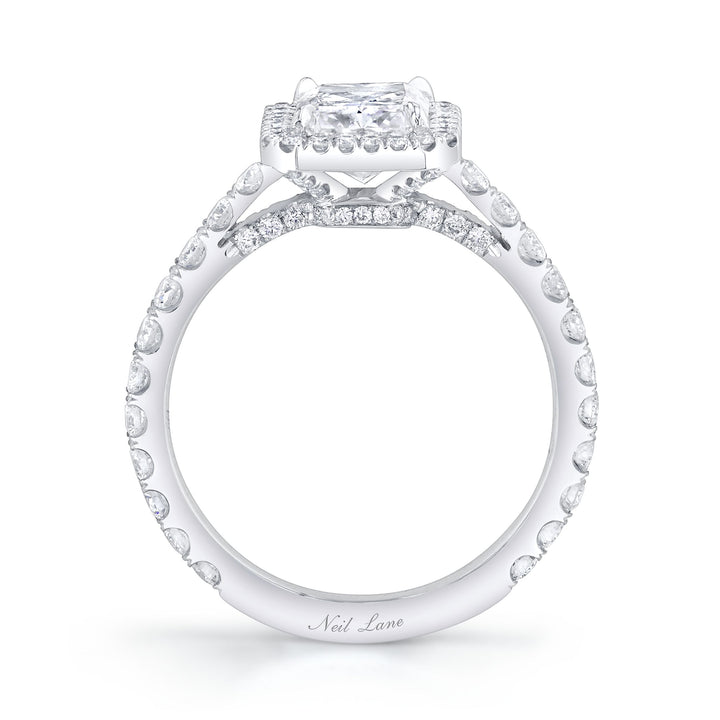 Neil Lane Couture Radiant Diamond, Platinum Engagement Ring