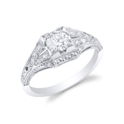 Art Deco Diamond, Platinum Ring