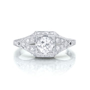 Art Deco Diamond, Platinum Ring