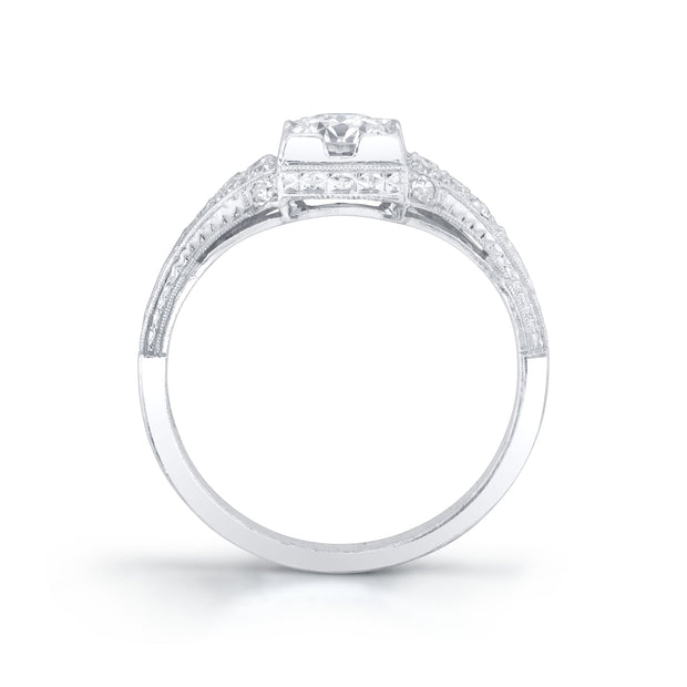 Art Deco Diamond, Platinum Ring