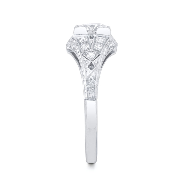 Art Deco Diamond, Platinum Ring