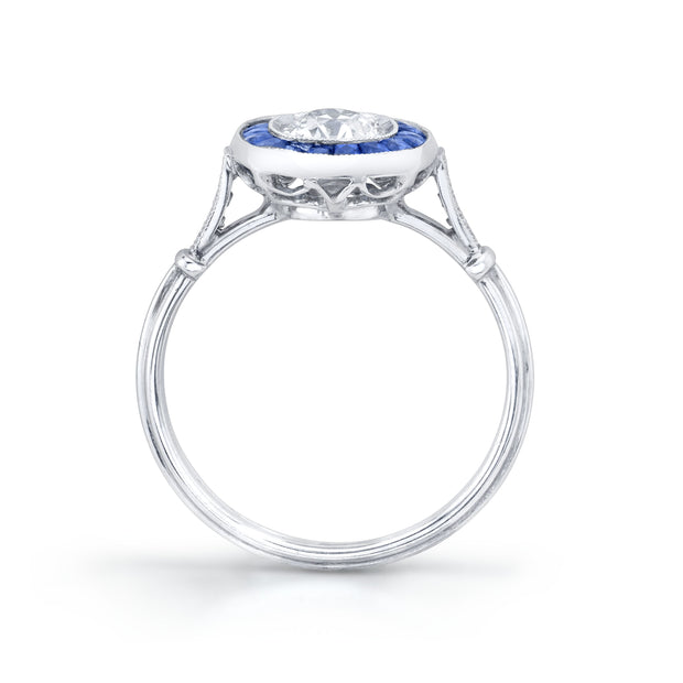 Neil Lane Couture Diamond, Sapphire, Platinum Ring