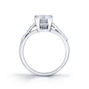 Art Deco Old European-Cut Diamond, Platinum Ring