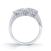 Neil Lane Couture Design "Pear Brilliant" Diamond, "Toi Et Moi" Platinum Ring