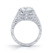 Neil Lane Couture Design "Circular Brilliant" Diamond, Platinum Ring