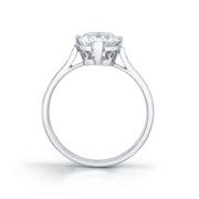 Vintage "Round Brilliant" Diamond, Platinum Ring