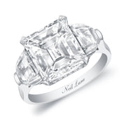 Neil Lane Couture Design Emerald-Cut Diamond, Platinum Ring