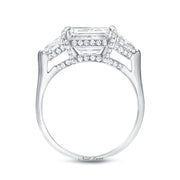 Neil Lane Couture Emerald-Cut Diamond, Platinum Ring