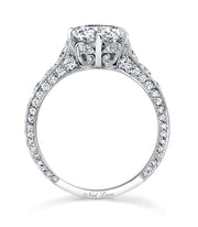 Neil Lane Couture Design Round Brilliant-Cut Diamond, Platinum Ring