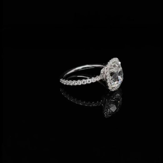 Neil Lane Couture Pave Halo & Cushion Diamond Ring