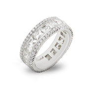 Neil Lane Couture French-Cut Diamond, Platinum Eternity Band