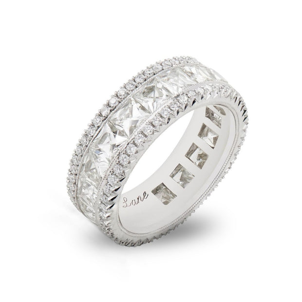 Platinum Micro Pavé Eternity Band – Calista West