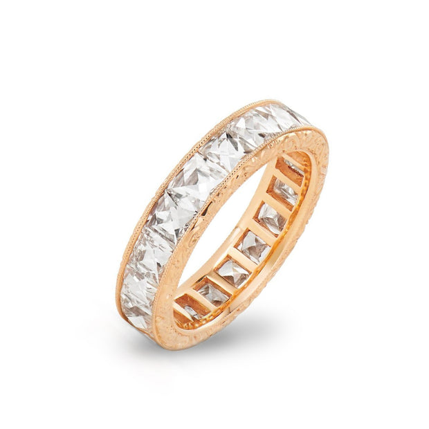 Neil Lane Couture French-Cut Diamond, 18K Rose Gold Eternity Band